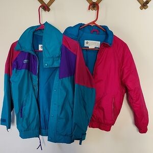 Vintage Columbia Youth/petite Ladies 2 In 1 Ski Jackets